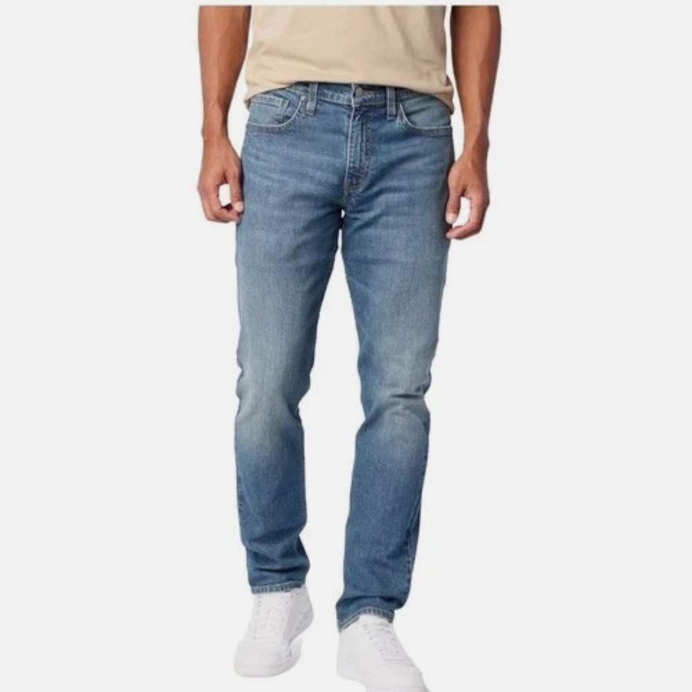 Signature Gold Levi Strauss Straight Leg Mens Blue Denim Jeans W32xL34